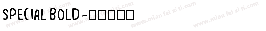 special bold字体转换